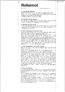 Rollei Rolleimot manual. Camera Instructions.